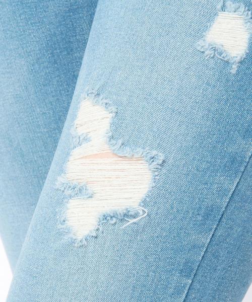 Another Edition（アナザーエディション）の「クラッシュスキニーデニム2/AEBC CRASH SKINY DNMⅡ◆（デニムパンツ・レディース・ライトブルー/コバルトブルー・MEDIUM/SMALL）」の11枚目の写真
