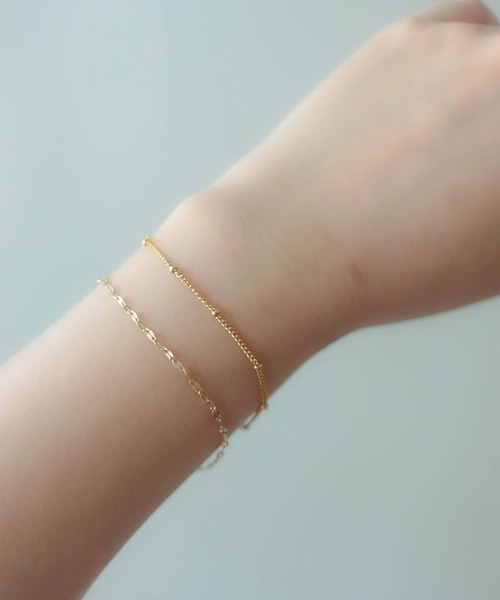ebine(エビネ)の「Dot Chain Bracelet 金属アレルギー対応 サージカルステンレス(ブレスレット・レディース・ゴールド/ピンクゴールド/シルバー・FREE)」の9枚目の写真