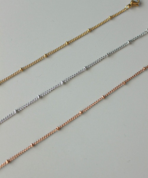 ebine(エビネ)の「Dot Chain Bracelet 金属アレルギー対応 サージカルステンレス(ブレスレット・レディース・ゴールド/ピンクゴールド/シルバー・FREE)」の8枚目の写真