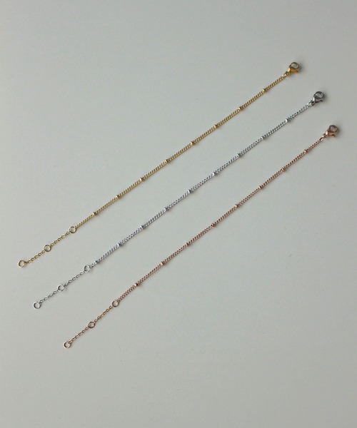 ebine(エビネ)の「Dot Chain Bracelet 金属アレルギー対応 サージカルステンレス(ブレスレット・レディース・ゴールド/ピンクゴールド/シルバー・FREE)」の10枚目の写真