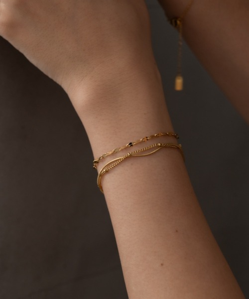 ebine(エビネ)の「Dot Chain Bracelet 金属アレルギー対応 サージカルステンレス(ブレスレット・レディース・ゴールド/ピンクゴールド/シルバー・FREE)」の12枚目の写真