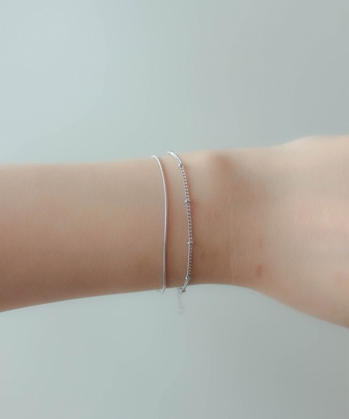 ebine(エビネ)の「Dot Chain Bracelet 金属アレルギー対応 サージカルステンレス(ブレスレット・レディース・ゴールド/ピンクゴールド/シルバー・FREE)」の15枚目の写真