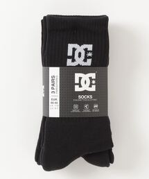 DC（ディーシー）の「DC SHOES SPP DC CREW 3PK / ディーシーシューズ DCクルー（ソックス/靴下・メンズ）」