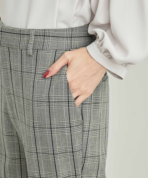 ROPE' PICNIC（ロペピクニック）の「リンクコーデ/チェックスティックパンツ（その他パンツ・レディース・ダークブラウン/オフホワイト・36/40/38）」の17枚目の写真