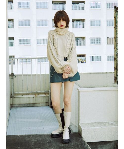 jouetie（ジュエティ）の「ライダースミニスカパン（その他パンツ・レディース・ブラック/ブルー/ボルドー・MEDIUM）」の15枚目の写真