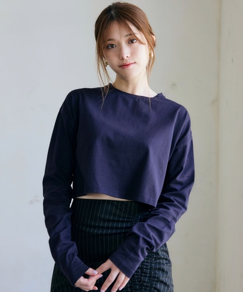 Pomme d'amour クロップド ロンT（Tシャツ/カットソー）｜LANTINAM