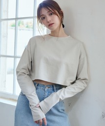 LANTINAM（ランティナム）の「Pomme d'amour クロップド ロンT（Tシャツ/カットソー）」