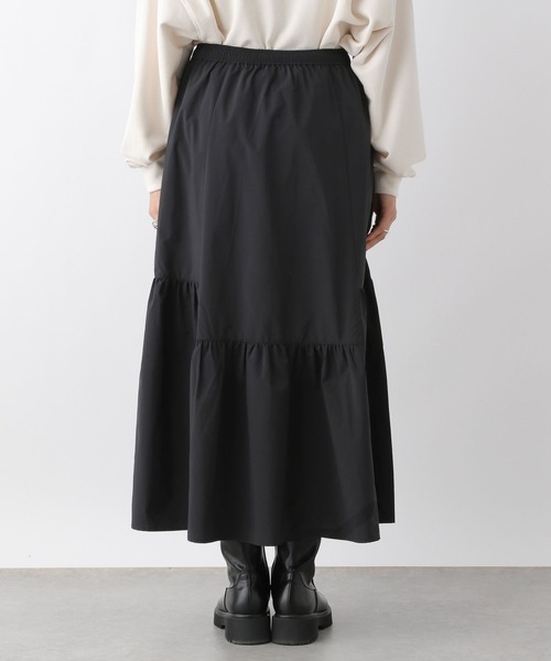 LEPSIM（レプシィム）の「タフタ切り替えギャザースカート　967155（スカート・レディース・アイボリー/ブラック/ブラウン・FREE）」の14枚目の写真