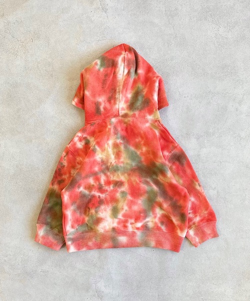 BIG FIELD（ビッグフィールド）の「タイダイジップパーカー（90～150cm）（パーカー・キッズ・ブルー/オレンジ・110/150/140/120/90/130/100）」の4枚目の写真