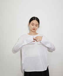 ADAM ET ROPE' | カフスデザインロンTEE(Tシャツ/カットソー)