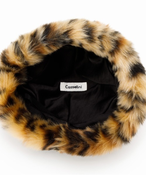 Casselini(キャセリーニ)の「Casselini(キャセリーニ)kidsくまねこロシア帽(ニットキャップ/ビーニー・キッズ・ブラック/レオパード・FREE)」の11枚目の写真