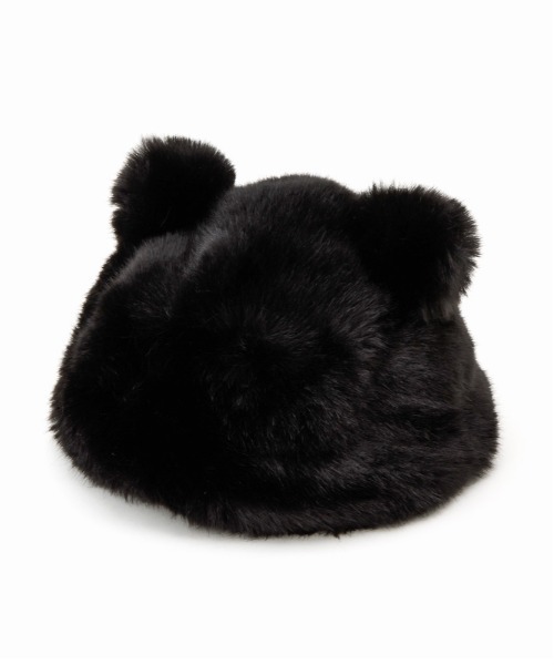 Casselini(キャセリーニ)の「Casselini(キャセリーニ)kidsくまねこロシア帽(ニットキャップ/ビーニー・キッズ・ブラック/レオパード・FREE)」の14枚目の写真