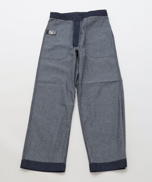 SHIPS（シップス）の「SHIPS STANDARD: デニム ワイド トラウザーズ