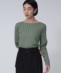 GALLEST | ワイドリブボートニット(ニット/セーター)