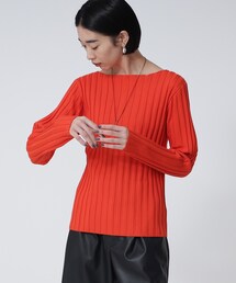 GALLEST | ワイドリブボートニット(ニット/セーター)