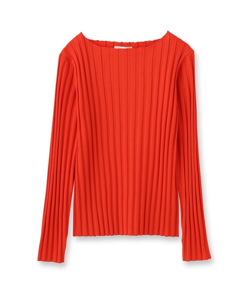 GALLEST（ギャレスト）の「ワイドリブボートニット（ニット/セーター・レディース・ダークオリーブ/ダークオレンジ/ライトベージュ/ブラック/グレー・38）」の6枚目の写真