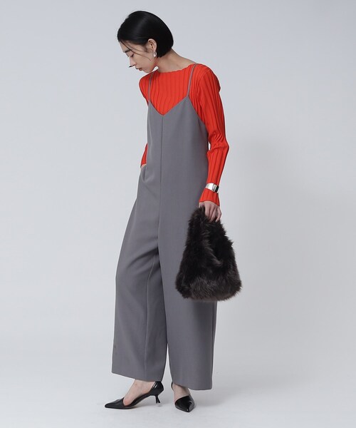 GALLEST（ギャレスト）の「ワイドリブボートニット（ニット/セーター・レディース・ダークオリーブ/ダークオレンジ/ライトベージュ/ブラック/グレー・38）」の16枚目の写真