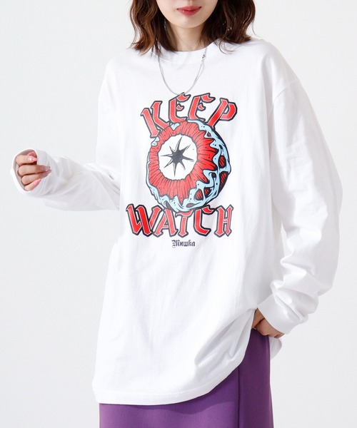 MISHKA(ミシカ)の「MISHKA L/T ロングスリーブTシャツ(Tシャツ/カットソー・メンズ・ブラック/ホワイト/ブラック系その他/ホワイト系その他/ブラック系その他2/ホワイト系その他2/ブラック系その他3/ホワイト系その他3/パープル/サンドベージュ/ブラック系その他4/ブラック系その他5/ホワイト系その他4/ブラック系その他6/パープル系その他/ブラック系その他7・M/L/XL)」の4枚目の写真