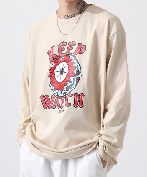 MISHKA(ミシカ)の「MISHKA L/T ロングスリーブTシャツ(Tシャツ/カットソー・メンズ・ブラック/ホワイト/ブラック系その他/ホワイト系その他/ブラック系その他2/ホワイト系その他2/ブラック系その他3/ホワイト系その他3/パープル/サンドベージュ/ブラック系その他4/ブラック系その他5/ホワイト系その他4/ブラック系その他6/パープル系その他/ブラック系その他7・M/L/XL)」の14枚目の写真