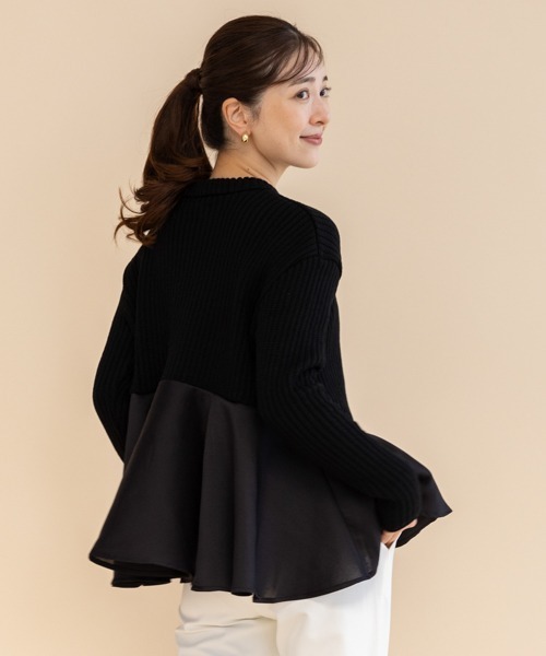 【セール】【SONO/ソーノ】ポワンフレアニットプルオーバー（ニット/セーター）｜Sono（ソーノ）