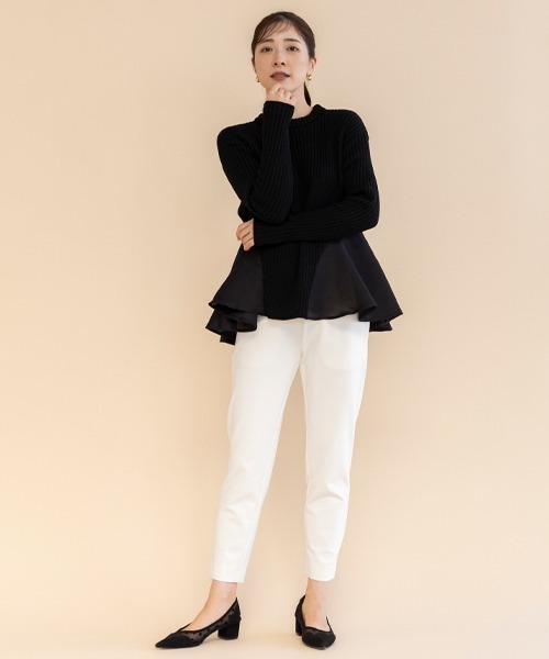 【セール】【SONO/ソーノ】ポワンフレアニットプルオーバー（ニット/セーター）｜Sono（ソーノ）