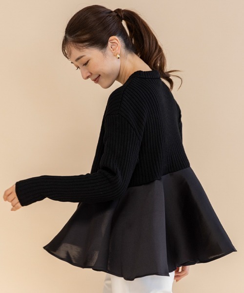 【セール】【SONO/ソーノ】ポワンフレアニットプルオーバー（ニット/セーター）｜Sono（ソーノ）