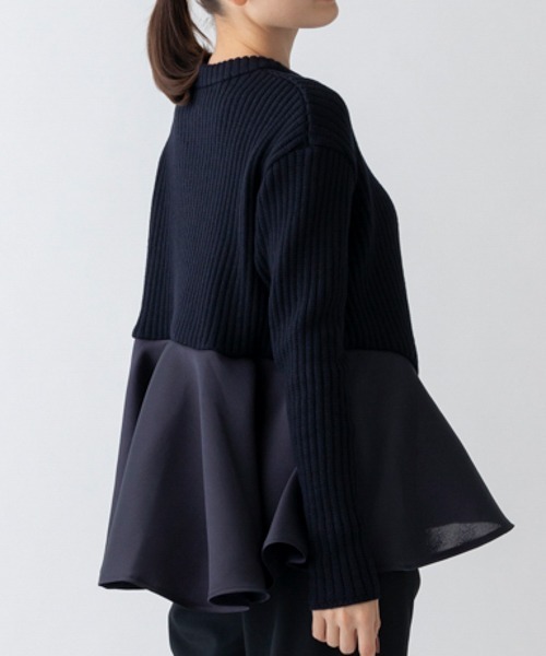 【セール】【SONO/ソーノ】ポワンフレアニットプルオーバー（ニット/セーター）｜Sono（ソーノ）