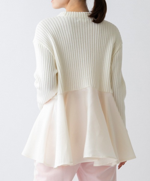 【セール】【SONO/ソーノ】ポワンフレアニットプルオーバー（ニット/セーター）｜Sono（ソーノ）