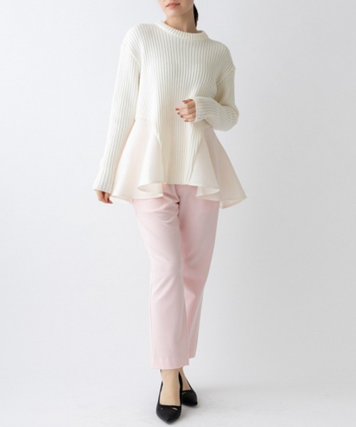 【セール】【SONO/ソーノ】ポワンフレアニットプルオーバー（ニット/セーター）｜Sono（ソーノ）