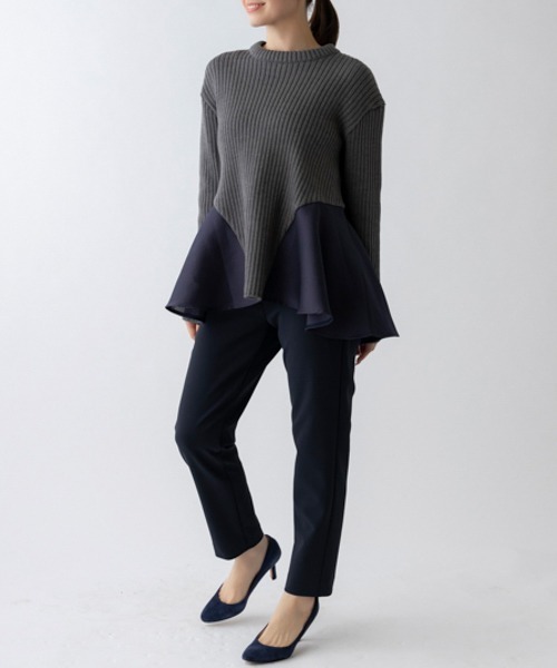 【セール】【SONO/ソーノ】ポワンフレアニットプルオーバー（ニット/セーター）｜Sono（ソーノ）