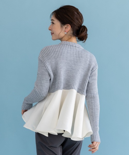 【セール】【SONO/ソーノ】ポワンフレアニットプルオーバー（ニット/セーター）｜Sono（ソーノ）