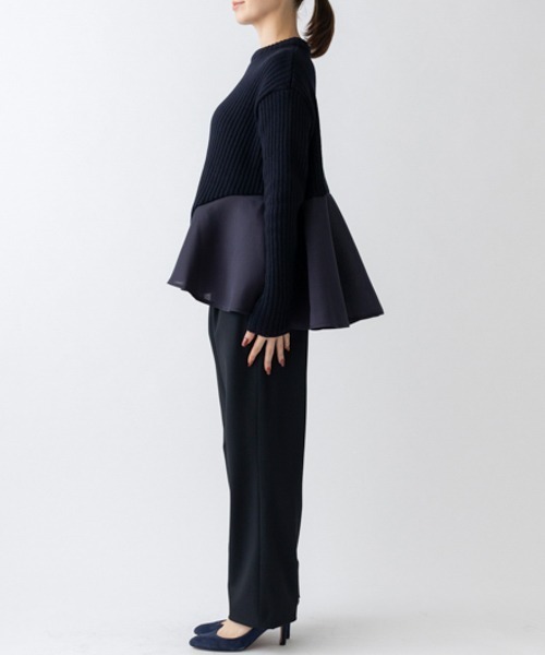 【セール】【SONO/ソーノ】ポワンフレアニットプルオーバー（ニット/セーター）｜Sono（ソーノ）