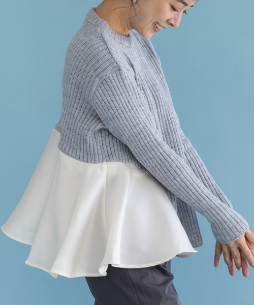【セール】【SONO/ソーノ】ポワンフレアニットプルオーバー（ニット/セーター）｜Sono（ソーノ）