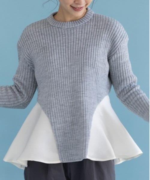 【セール】【SONO/ソーノ】ポワンフレアニットプルオーバー（ニット/セーター）｜Sono（ソーノ）