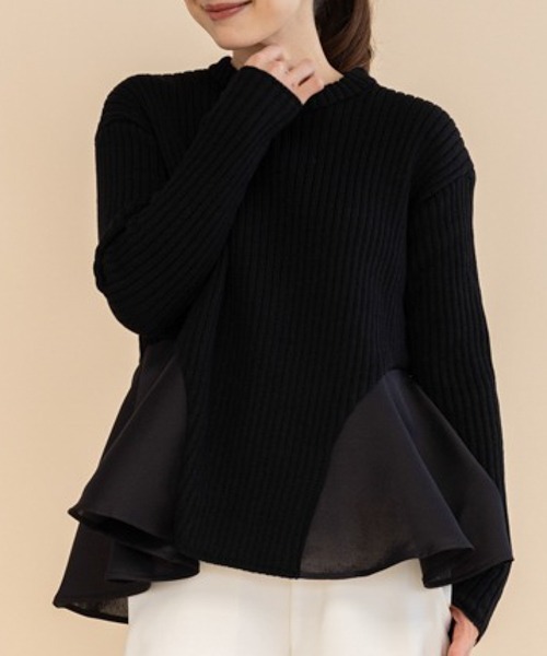 【セール】【SONO/ソーノ】ポワンフレアニットプルオーバー（ニット/セーター）｜Sono（ソーノ）