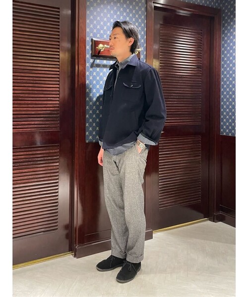 セール】ウールメルトン シャツジャケット（シャツ/ブラウス）｜BROOKS