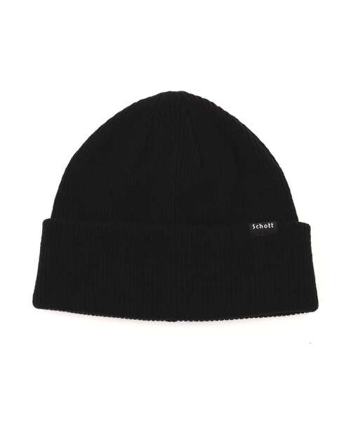 schott(ショット)の「Schott/ショット/KNIT CAP/ニットキャップ(ニットキャップ/ビーニー・メンズ・ネイビー/ブラック・F)」の3枚目の写真