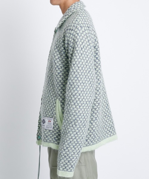 gim context/ジムコンテキスト】Knitted Coach Jacket（カーディガン 