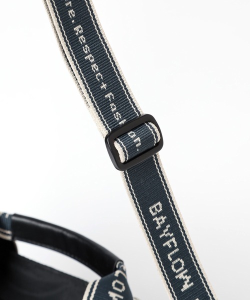 BAYFLOW（ベイフロー）の「ロゴテープキルティングトート（トートバッグ・レディース・ブラック/オフホワイト・FREE）」の10枚目の写真