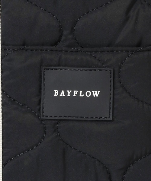 BAYFLOW（ベイフロー）の「ロゴテープキルティングトート（トートバッグ・レディース・ブラック/オフホワイト・FREE）」の15枚目の写真