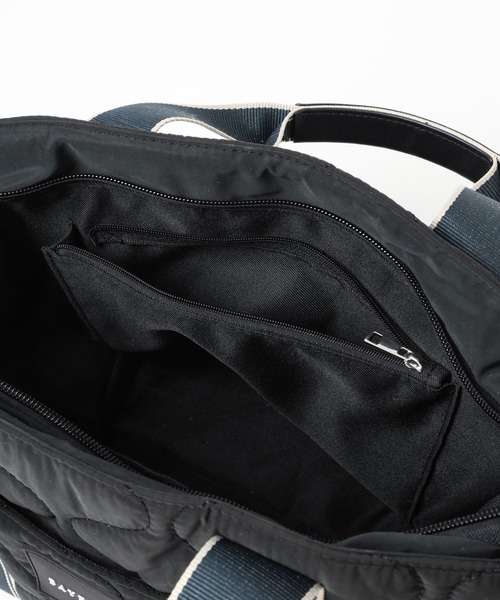 BAYFLOW（ベイフロー）の「ロゴテープキルティングトート（トートバッグ・レディース・ブラック/オフホワイト・FREE）」の21枚目の写真