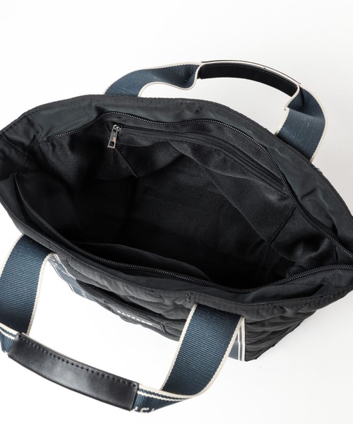 BAYFLOW（ベイフロー）の「ロゴテープキルティングトート（トートバッグ・レディース・ブラック/オフホワイト・FREE）」の22枚目の写真