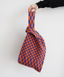 AMERICAN HOLIC | エコカルットニットジャガードBAG<エコ・軽い・ニット>(エコバッグ/サブバッグ)