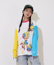 MINIONS | 親子お揃い ミニオン つながるロンT 9075A(Tシャツ/カットソー)