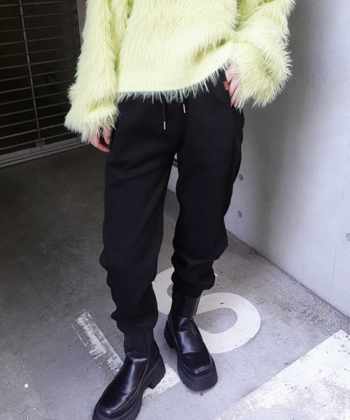 CORNERS（コーナーズ）の「スウェットパンツ（スウェットパンツ・レディース・ブラック/チャコールグレー/杢グレー・M）」の2枚目の写真