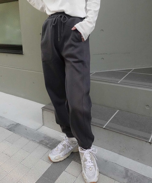 CORNERS（コーナーズ）の「スウェットパンツ（スウェットパンツ・レディース・ブラック/チャコールグレー/杢グレー・M）」の10枚目の写真