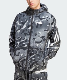 ［新品タグ付］adidas originals▽ロゴ総柄 フルジップパーカー adidas originals（アディダス）／総柄／ジップアップパーカー