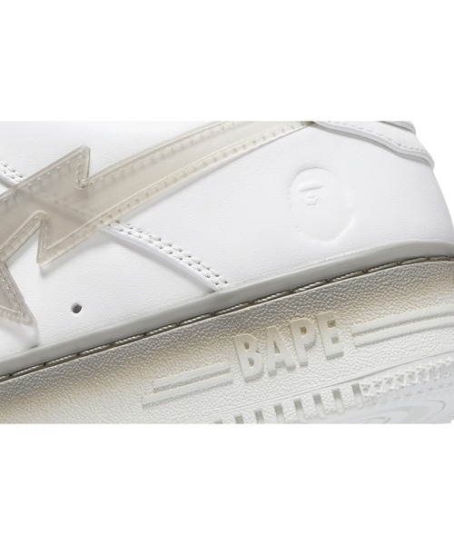 BAPE スニーカー ベージュ/ホワイト A BATHING APE（アベイシングエイプ）の「BAPE STA #4 M