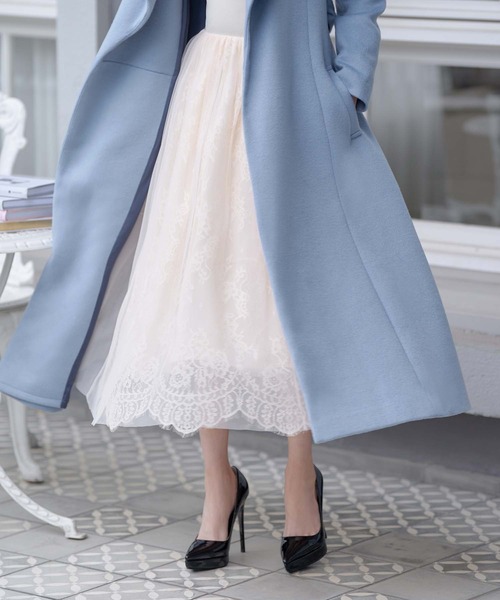emiriawiz(エミリアウィズ)の「Classique big collar coat(チェスターコート・レディース・ベージュ/グレー/ピンク/ブルー・SMALL/MEDIUM)」の8枚目の写真