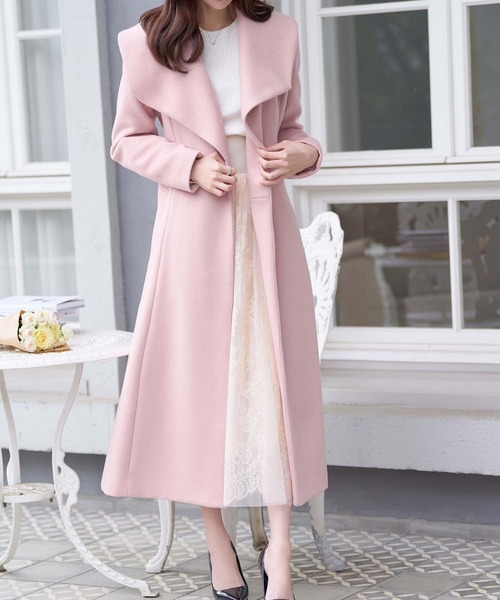 emiriawiz(エミリアウィズ)の「Classique big collar coat(チェスターコート・レディース・ベージュ/グレー/ピンク/ブルー・SMALL/MEDIUM)」の11枚目の写真